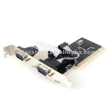 Carte PCI-RS-232 PCI à 2 cartes d&#39;interface E / S série 2 COM RS232